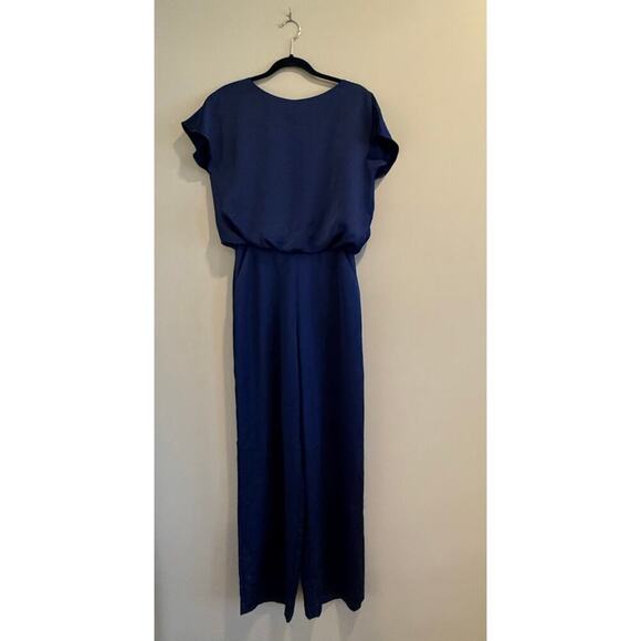 Trina Turk Navy Amuse JumpSuit Paint Suit 2 NWT $298 - Picture 5 of 6